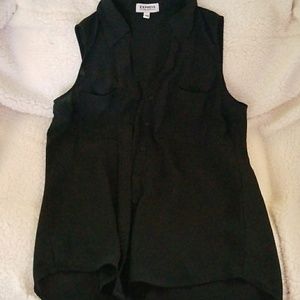 Express black button up